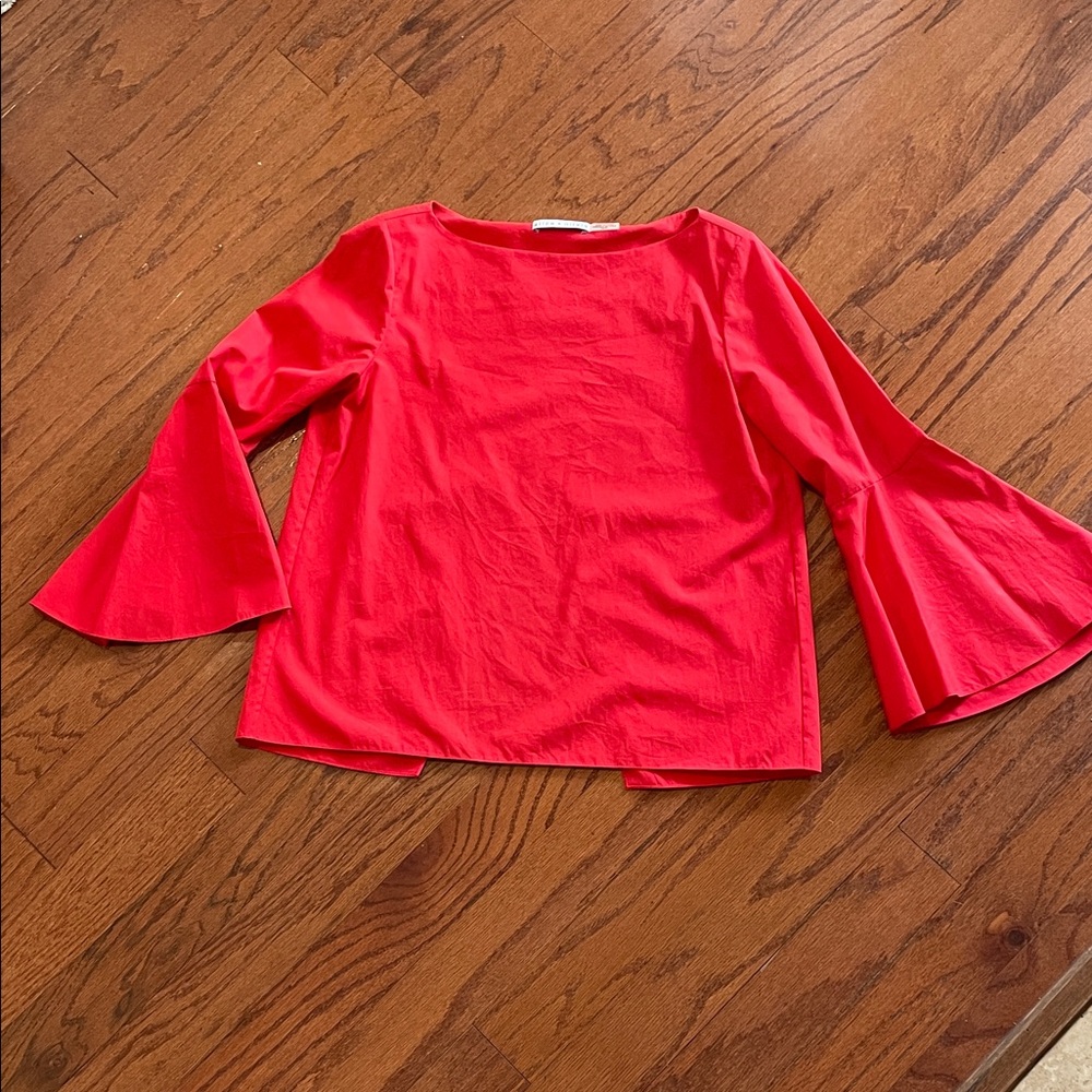 Alice + Olivia Vibrant Red Top